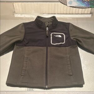 The North Face Kids' Green/black Fleece Jacket
